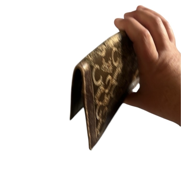 CELINE Vintage- C Macadam Horse Carriage Canvas Leather Long Wallet EUC - Picture 7 of 14